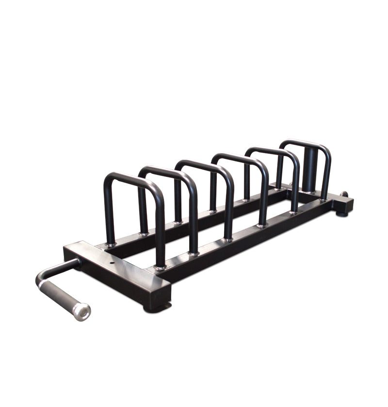 Premium Short Horizontal Bumper Plate Rack - Heavy Duty Weight Plate Storage for Home & Commercial Gyms - Perfect for CrossFit, Powerlifting & Strength Training
