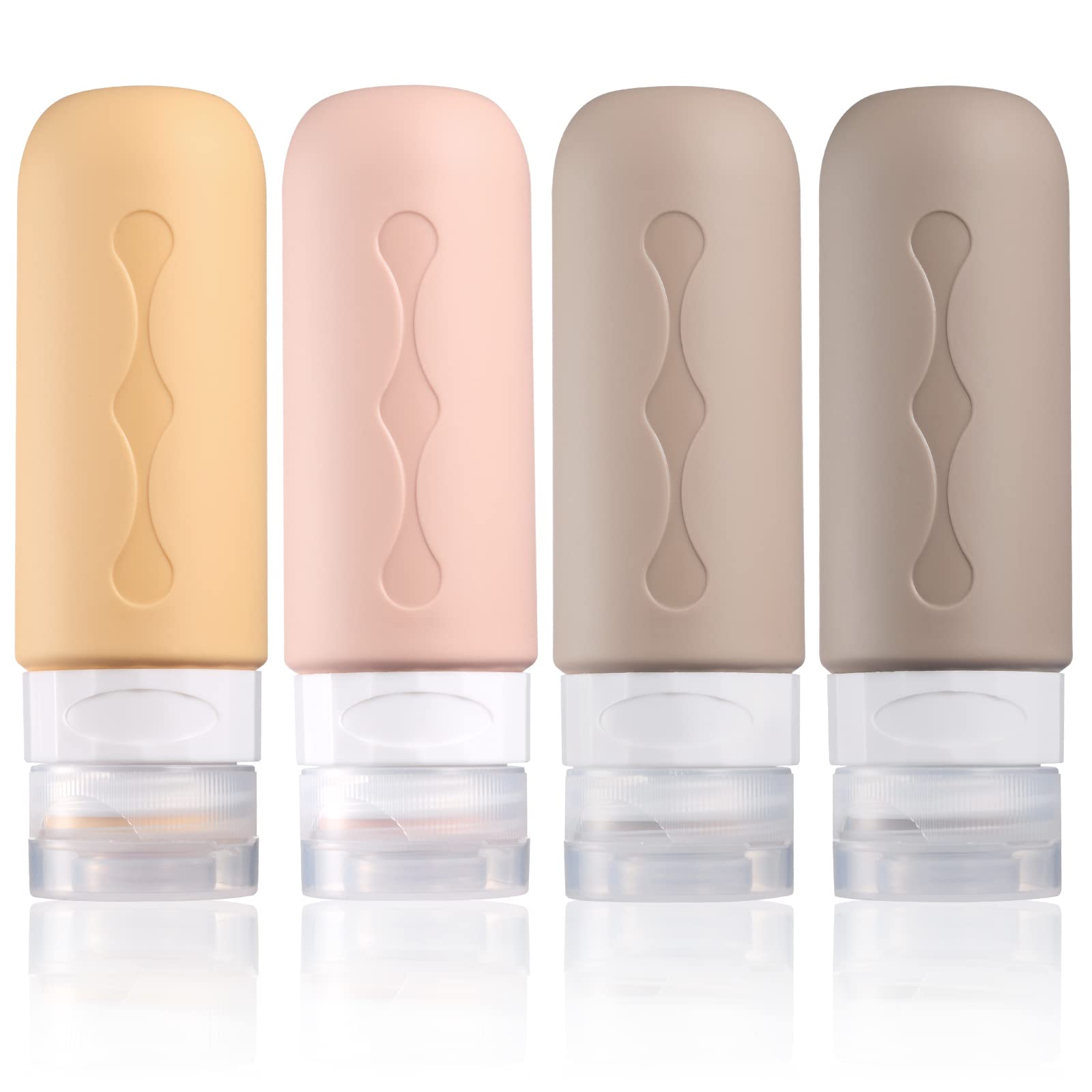 **TSA Approved Travel Bottles (90ml) - BPA Free, Leak Proof Refillable Containers for Toiletries, Shampoo, Lotion & Soap | Perfect for Air Travel, Gym & Vacation Accessories**