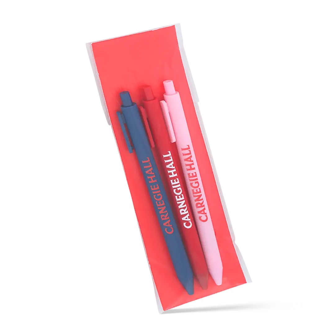 Custom Logo Pen Set of 3 - Premium Engraved Ballpoint Pens for Business Gifts, Corporate Branding & Office Use - Perfect for Promotions, Meetings & Professional Writing