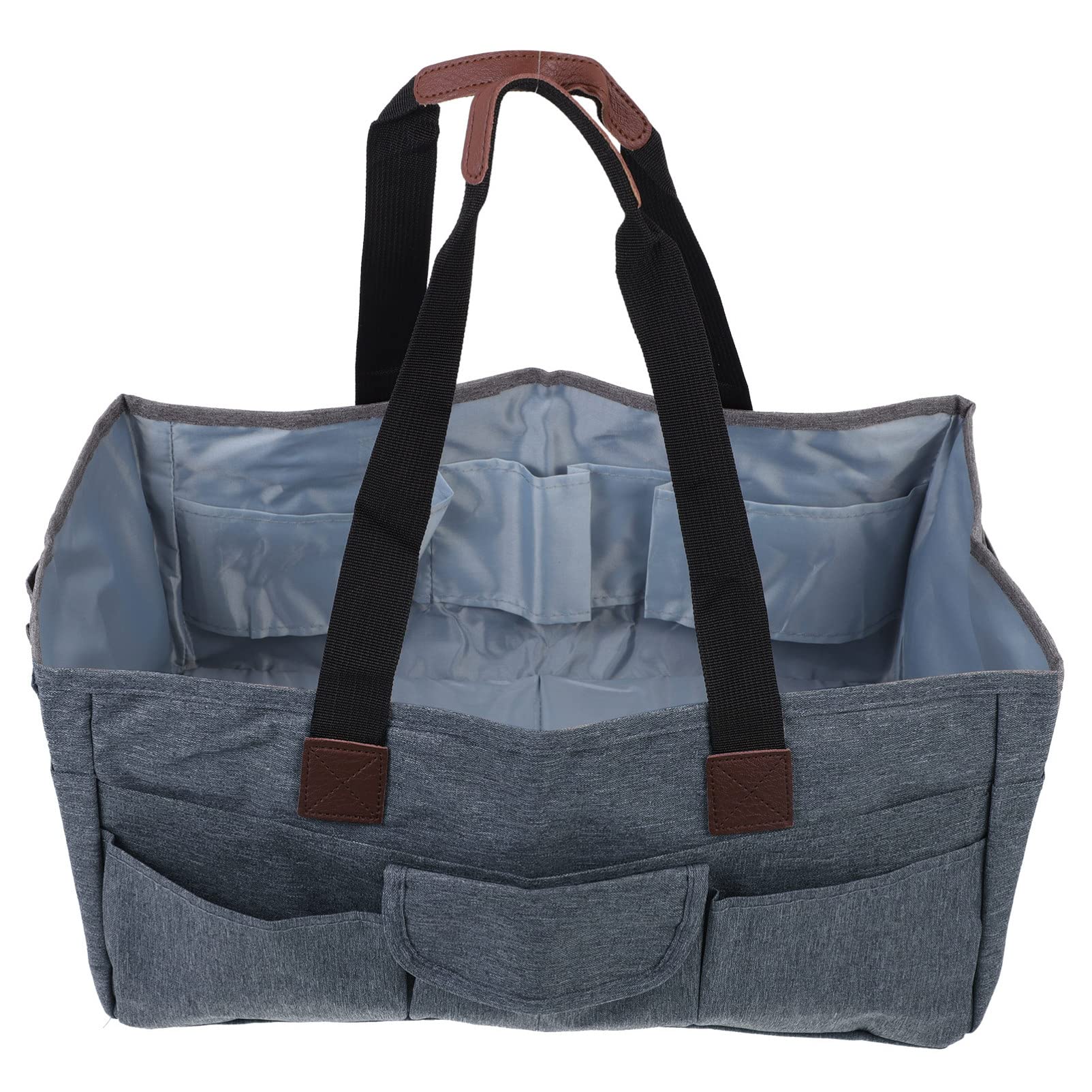 HEALLILY Knitting Tote Bag - Yarn Storage Organizer with Crochet Hook Pockets, Durable Oxford Cloth Craft Bag for Knitting & Crochet Projects - Perfect for Needlework, Yarn Storage & On-the-Go Crafting