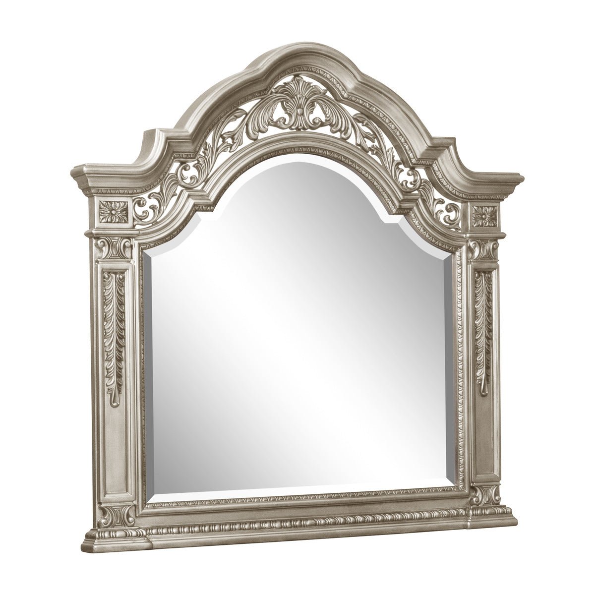 Catalonia Platinum Gold Mirror - Elegant Wall Decor for Living Room, Bedroom & Bathroom | Modern Home Decor & Stylish Interior Design