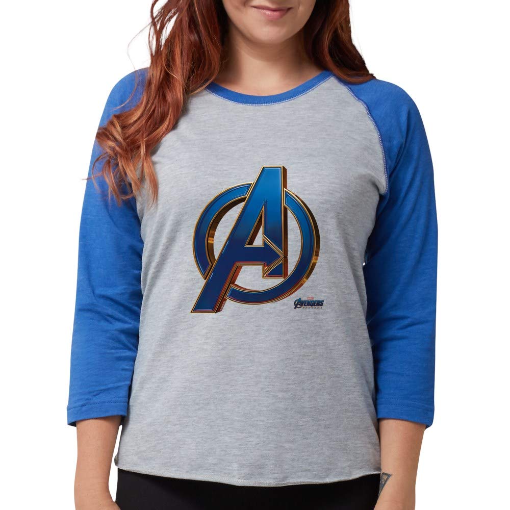 Avengers Endgame Logo Women's Baseball Tee - Marvel Superhero Graphic T-Shirt for Casual Wear & Fan Gifts | Perfect for Cosplay, Movie Nights & Superhero Themed Parties