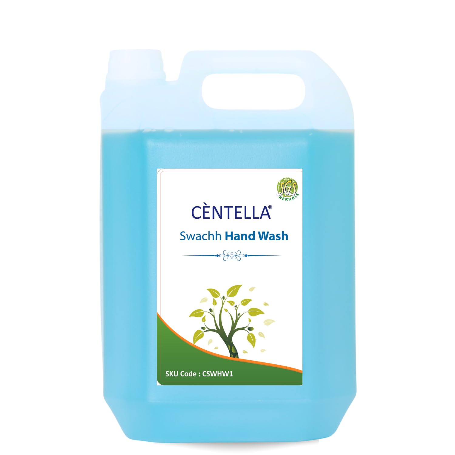 CENTELLA Swachh Multi-Purpose Liquid Hand Wash Cleanser - 5L Bulk Refill for Home, Office & Public Spaces - Gentle on Skin, Kills Germs & Bacteria - Ideal for Kitchens, Bathrooms & High-Traffic Areas