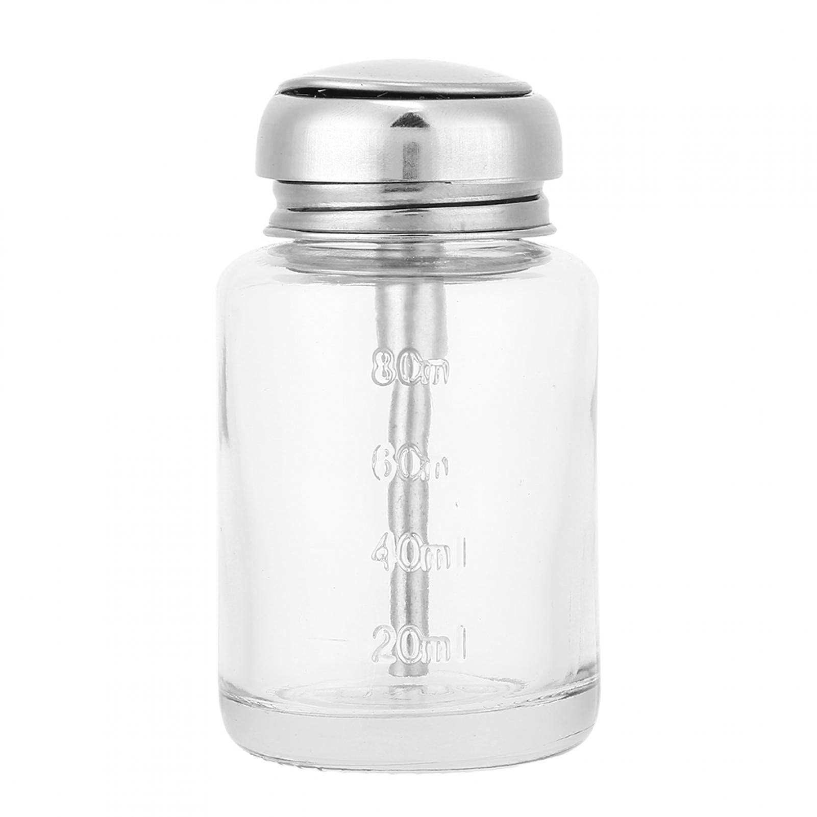 Professional Glass Nail Polish Remover Pump Dispenser - Empty Liquid Container for Nail Art & Manicure Tools | Perfect for Salon, Home Use & DIY Nail Care