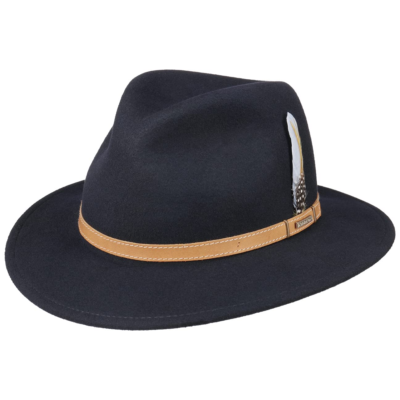 Stetson Tiscon Traveller VitaFelt Wool Hat for Women & Men - Premium Made in USA Fedora - Perfect for Outdoor Adventures, Travel & Fashion