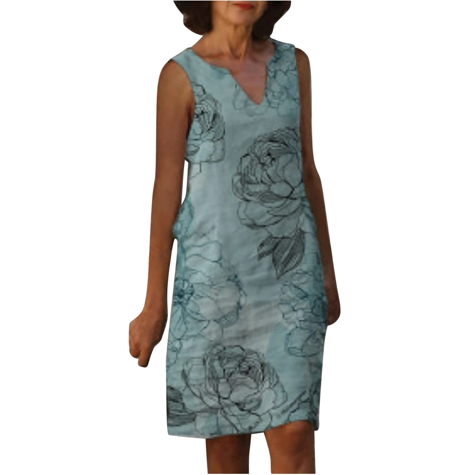 Women's Floral Summer Dresses - Casual Hawaiian Beach Sundress with Pockets, Breathable & Comfortable for Vacation, Pool Party, and Outdoor Activities | 2022 Fashion Trend