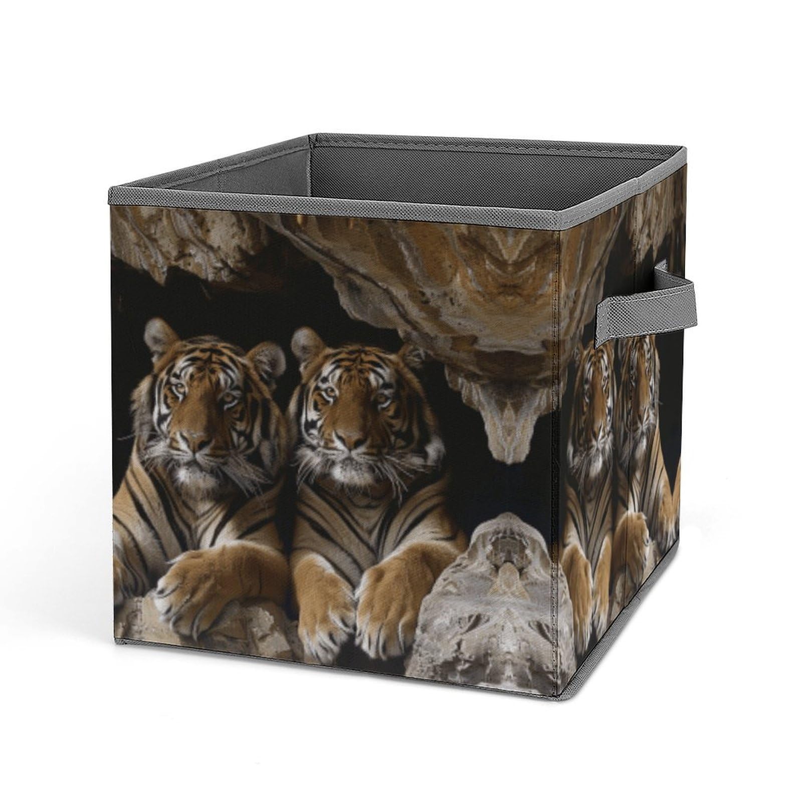 Foldable Storage Cubes with Handles - Closet Organizer Bins for Cabinet, Shelf & Closet Organization | Perfect for Bedroom, Kids Room & Office Storage Solutions