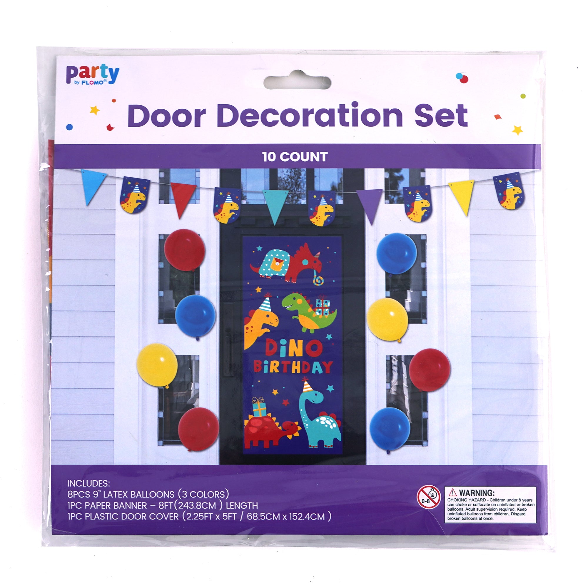 Dinosaur Party Door Decoration Set - 12pcs Dino Themed Hanging Decor for Kids Birthday, Classroom & Jurassic Theme Events - Perfect for Birthday Parties, School Decorations & Dinosaur Lovers