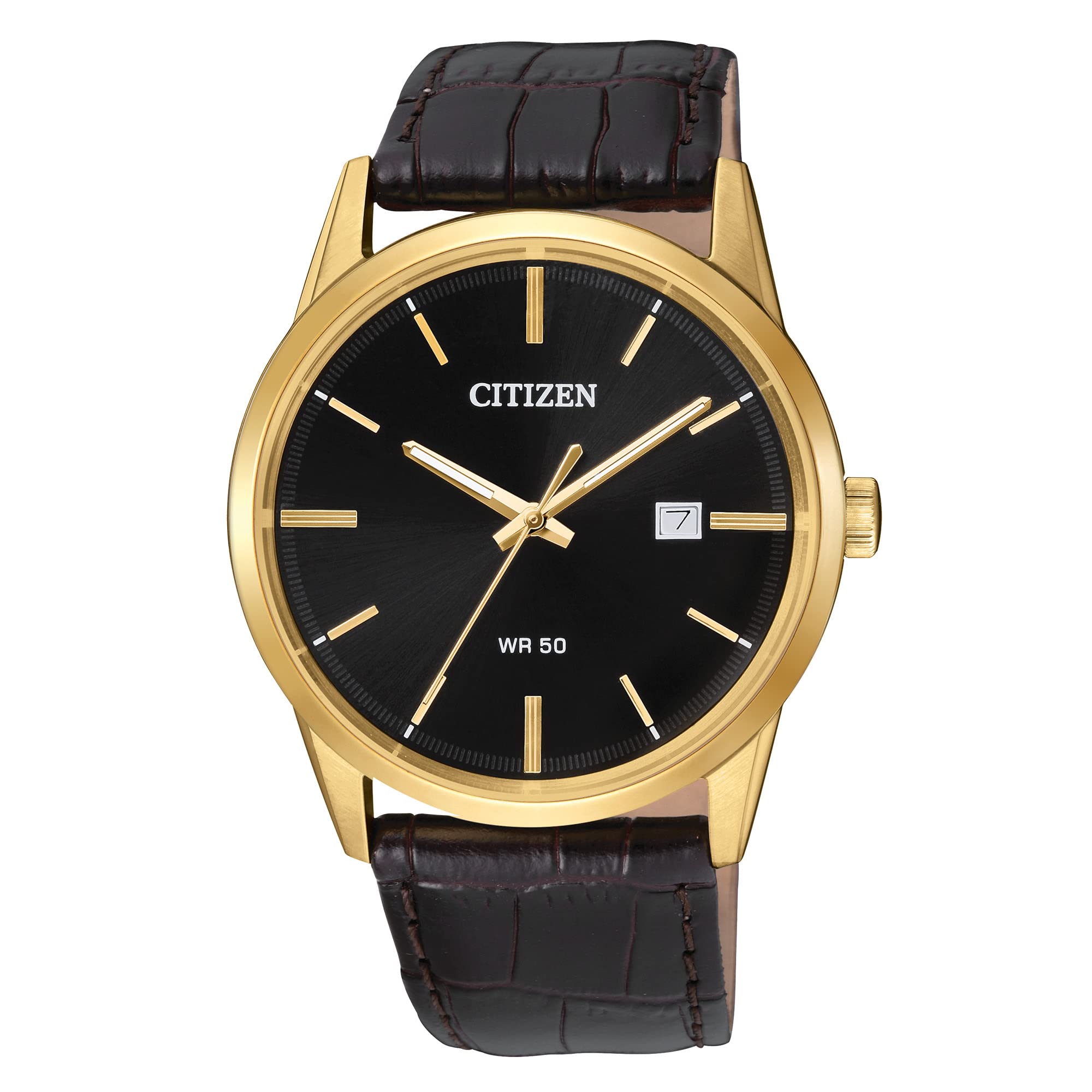 Citizen Men's Analog Quartz Watch - Water Resistant, Stainless Steel, Date Display - Perfect for Business, Casual & Outdoor Activities