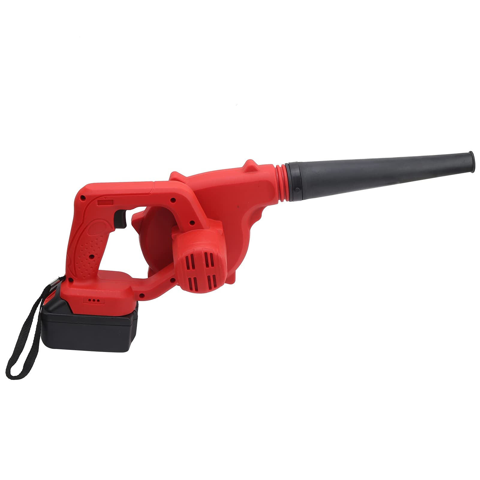 **20V Cordless Leaf Blower & Vacuum Mulcher - 550 CFM High-Power Electric Blower for Yard, Lawn, Garden, and Industrial Cleaning (Transparent Design, Lightweight & Easy to Hold)** - Perfect for Fall Leaves, Debris Removal, and Workshop Cleanup
