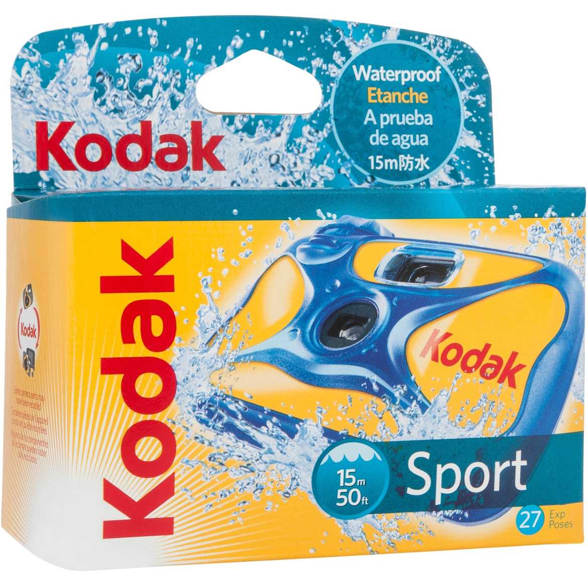 Kodak Waterproof Disposable Film Camera 27 Exposures - Perfect for Beach, Pool & Outdoor Adventures