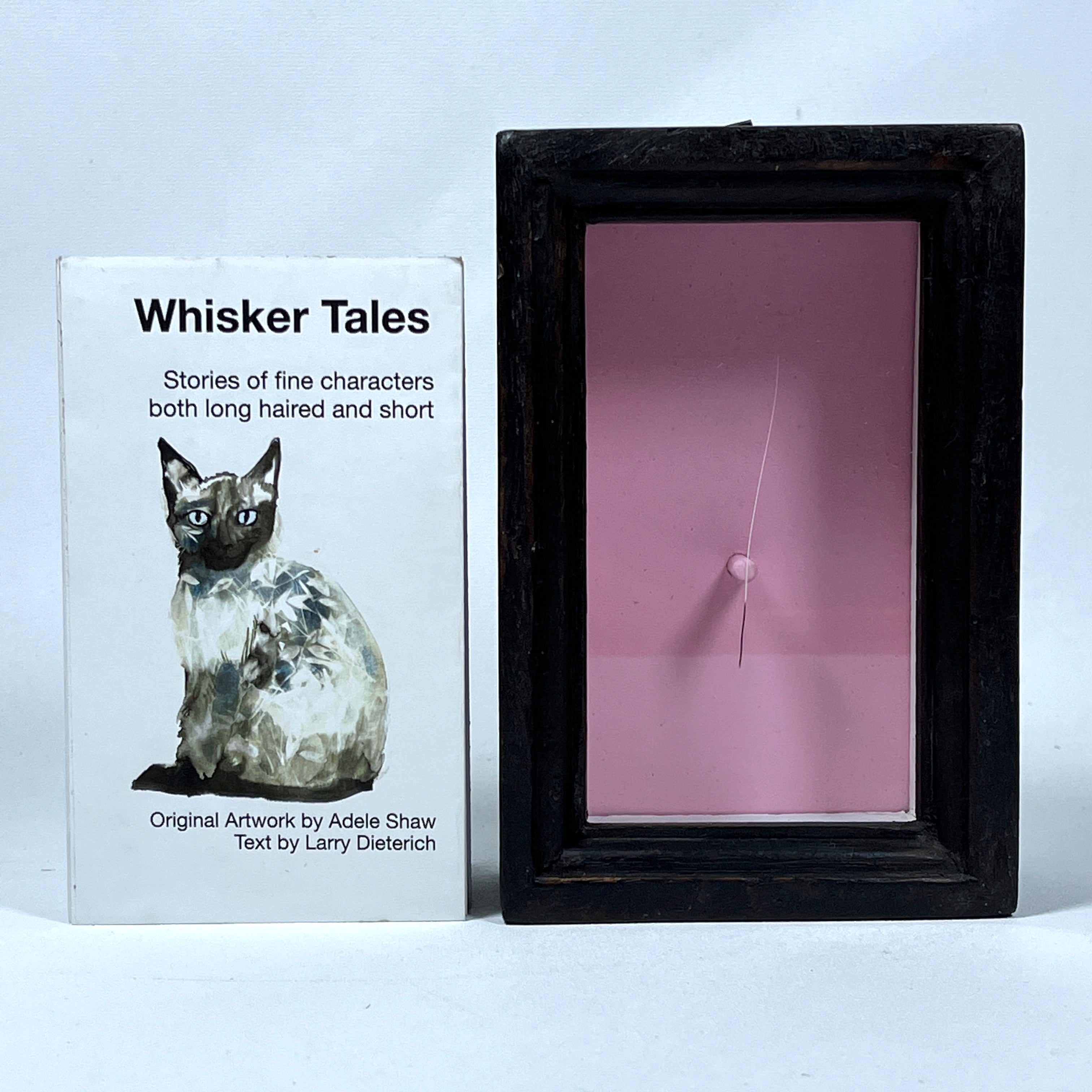 Adele Shaw & Larry Dieterich Whisker Tales Artist Book with Whisker Box - #7219 Light Pink | Collectible Art Book for Cat Lovers, Perfect Gift for Artists & Book Collectors