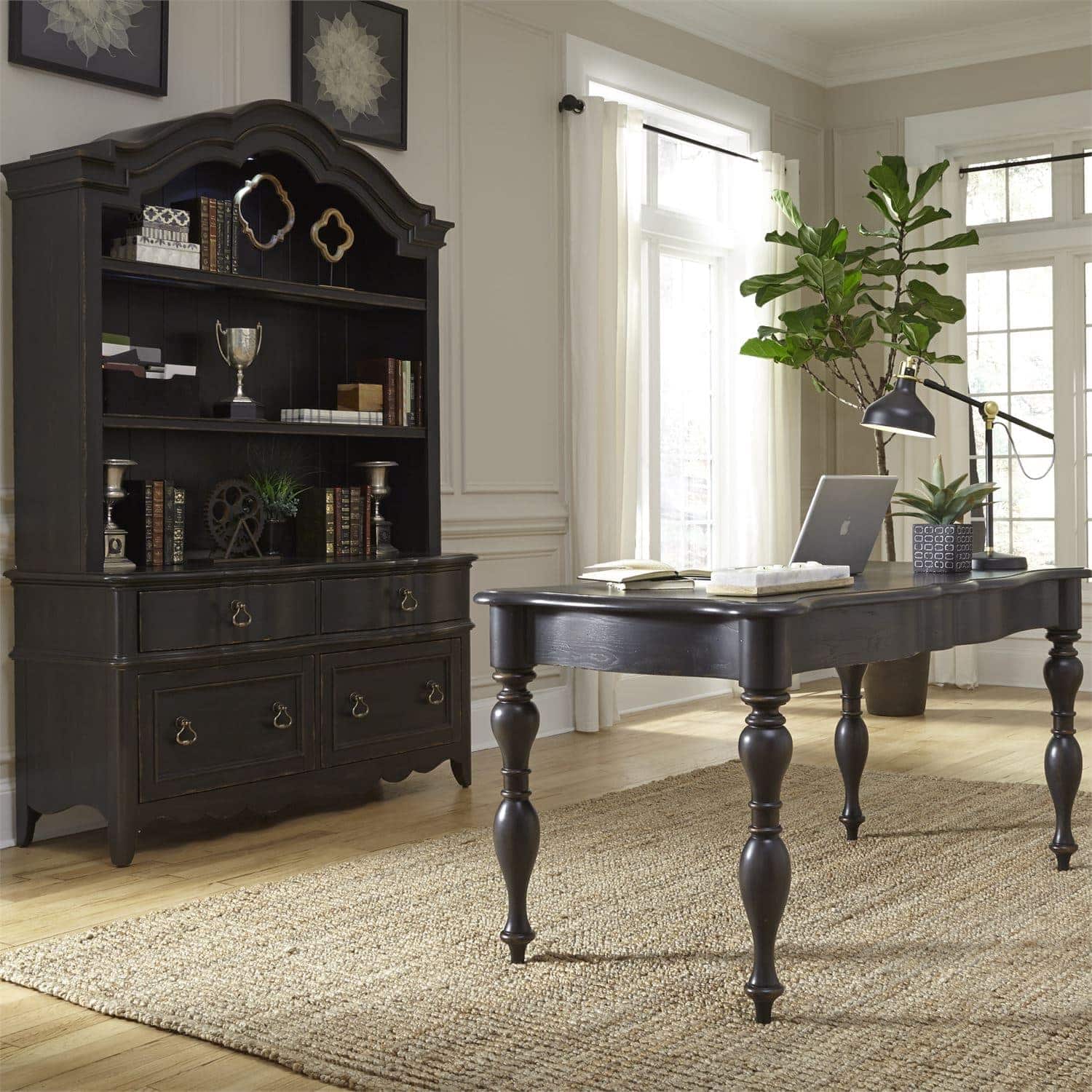 Modern Chesapeake Office Desk - Ergonomic Home & Office Workstation with Storage - Perfect for Remote Work, Study & Small Spaces