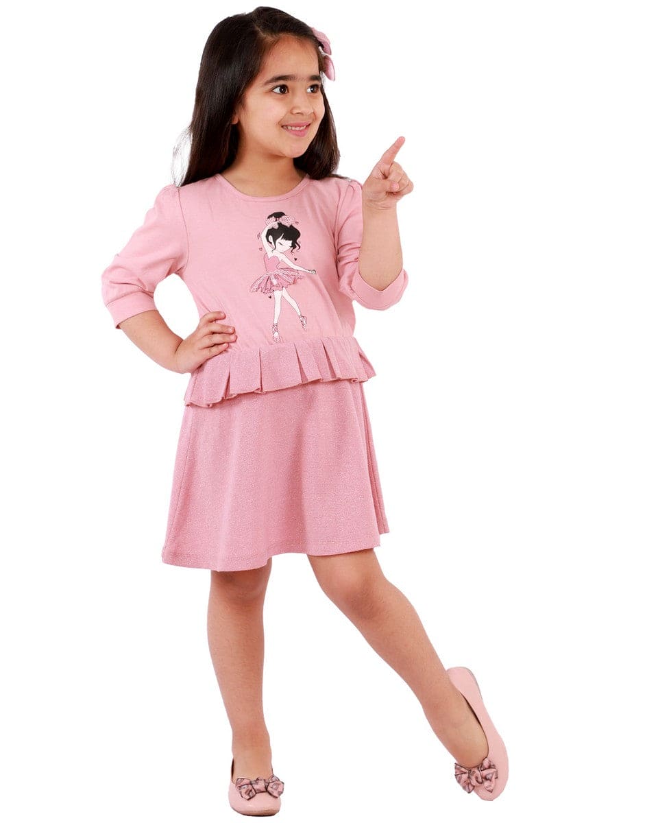 Frill Dancing Doll Dress for Girls - Elegant Party & Performance Costume - Perfect for Dance Recitals, Birthday Parties & Special Events