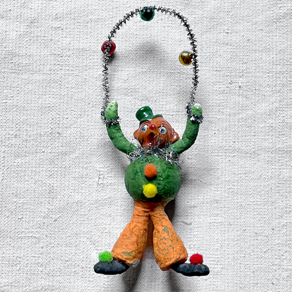 Handmade Cotton Clown Christmas Ornament - Festive Holiday Tree Decor for Xmas, Party & Home Decoration