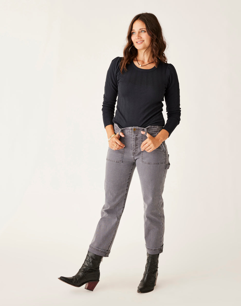 Corey Pant: Premium Pewter Overdye Jeans for Men - Stylish & Comfortable Denim Pants for Casual Wear, Work & Everyday Outfits