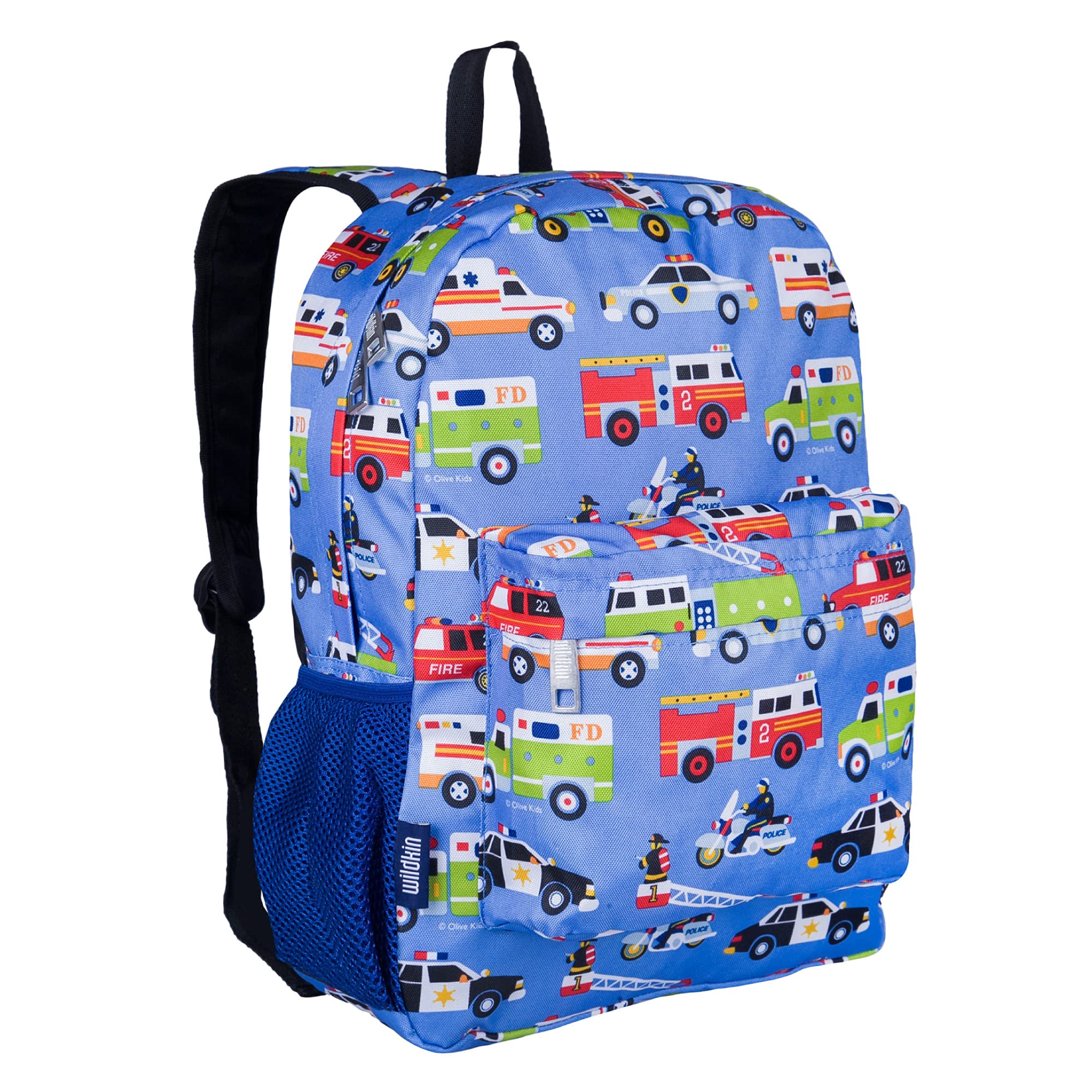 Wildkin 16-inch Kids Backpack - Durable Padded School Backpack for Boys & Girls, Spacious Bookbag with Hero Designs - Perfect for School, Travel & Daily Use