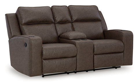 Lavenhorne Umber Reclining Loveseat Sofa - Modern Two-Seater Recliner with Adjustable Backrest, Soft Cushions & Sturdy Frame - Perfect for Living Room, Home Theater & Small Spaces (Model 6330694)