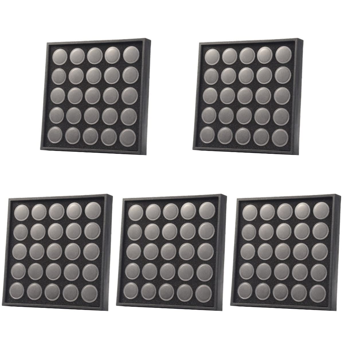 KALLORY 5pcs Nail Rhinestones Kit - Diamond Nail Art Gems with Organizer Storage Box for Manicure & Nail Decoration | Perfect for DIY Nail Art, Salon Use, and Home Nail Care