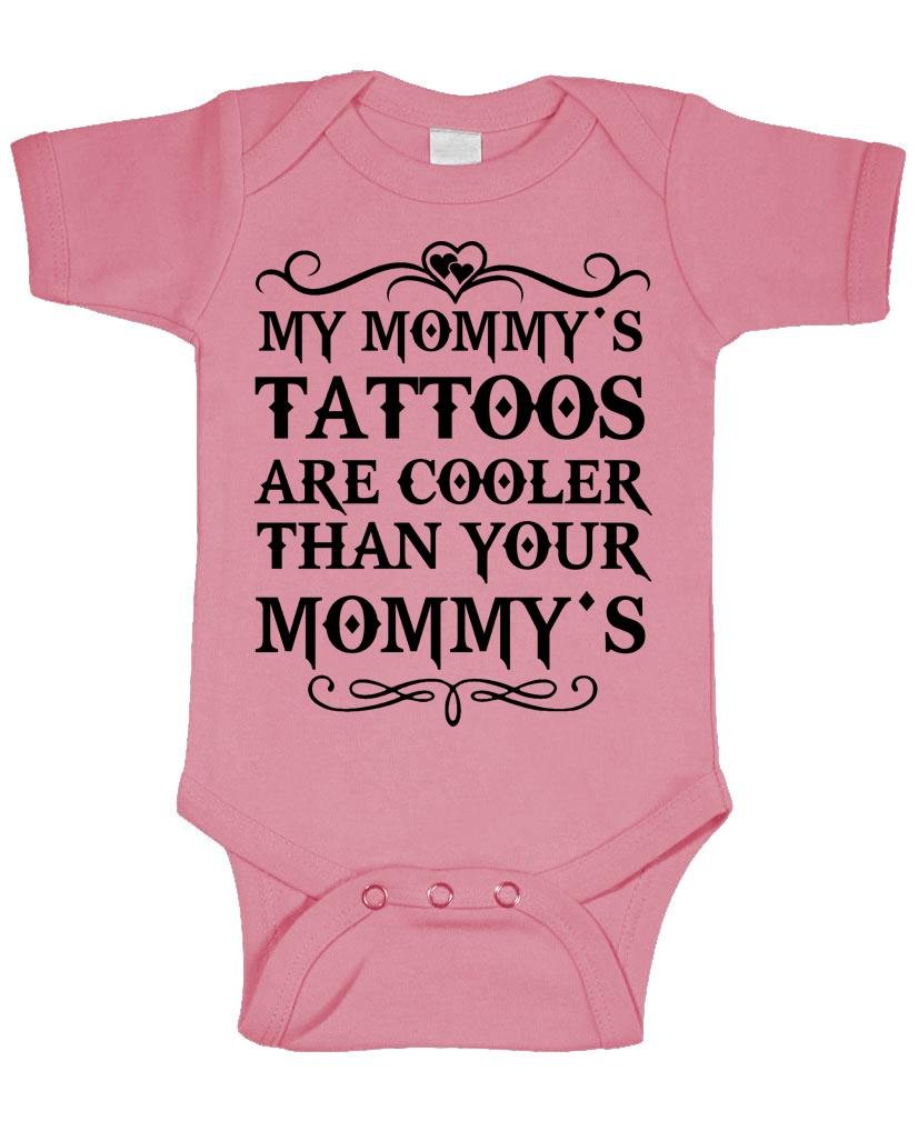 Mommy's Tattoos Are Cooler - Cute Baby Bodysuit Onesie for Newborns & Infants | Perfect for Playtime, Photo Shoots & Family Outings