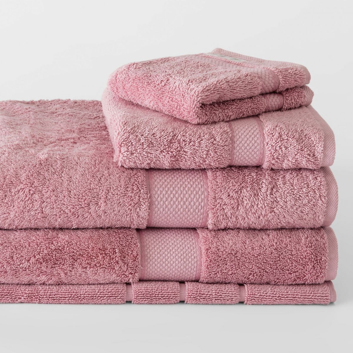 Premium Egyptian Cotton Rosebud Bath Towel Set by Sheridan - Soft & Absorbent for Spa, Bathroom & Luxury Home Decor