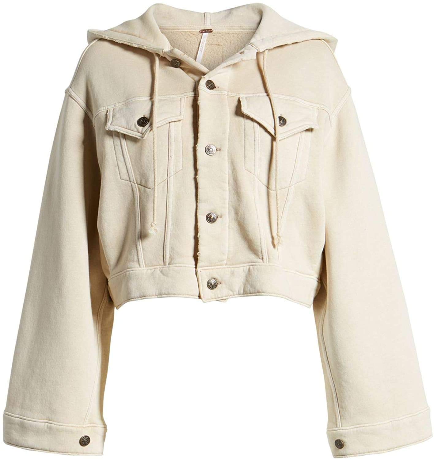 Free People Dreamers Hooded Jacket - Women's Cozy Fleece Pullover with Pockets | Perfect for Casual Outfits, Fall Layering & Outdoor Adventures