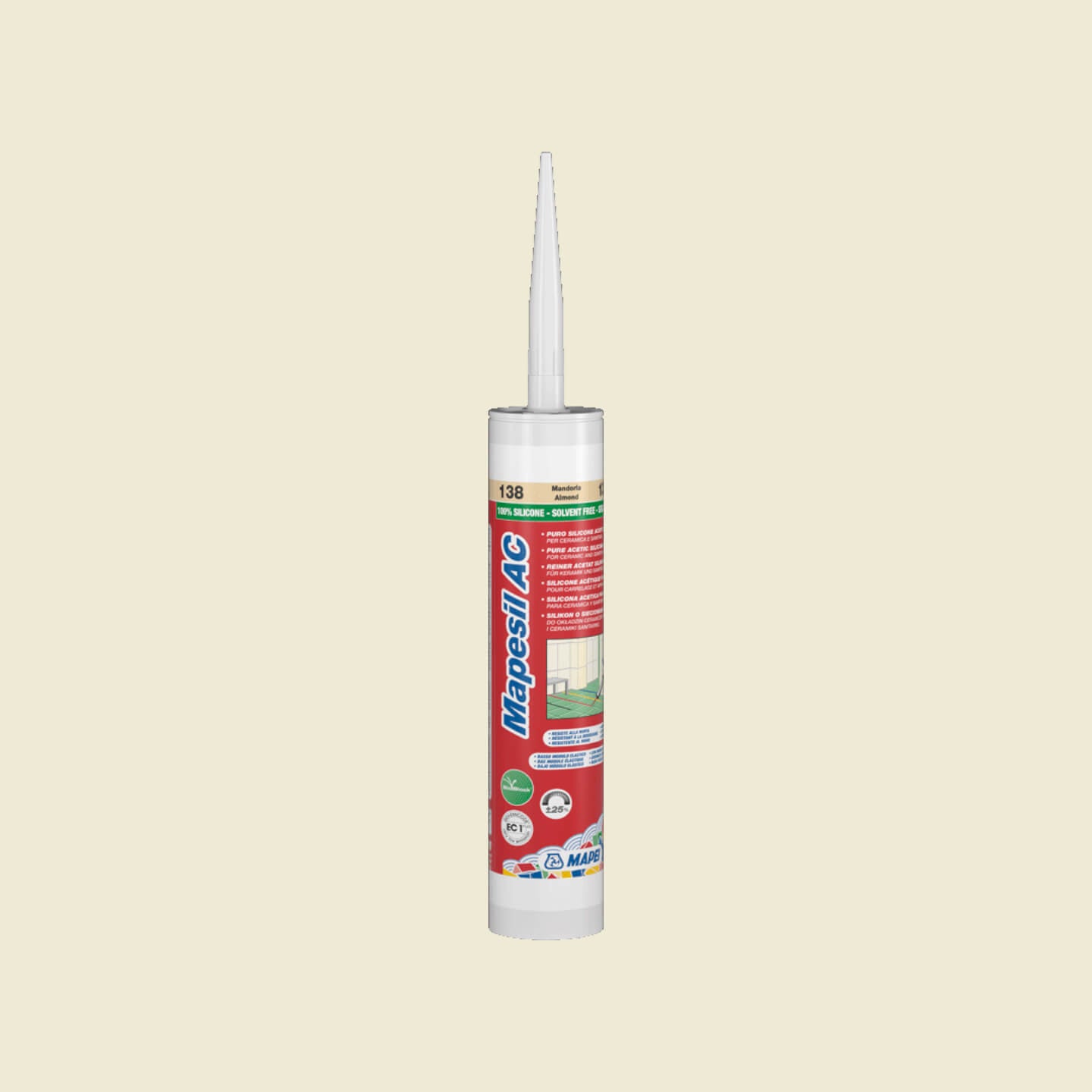Mapei Silicone AC 137 310ml Caribbean Blue Sealant - Waterproof & Weatherproof for Bathrooms, Kitchens & Windows (Perfect for Showers, Sinks & Outdoor Use)