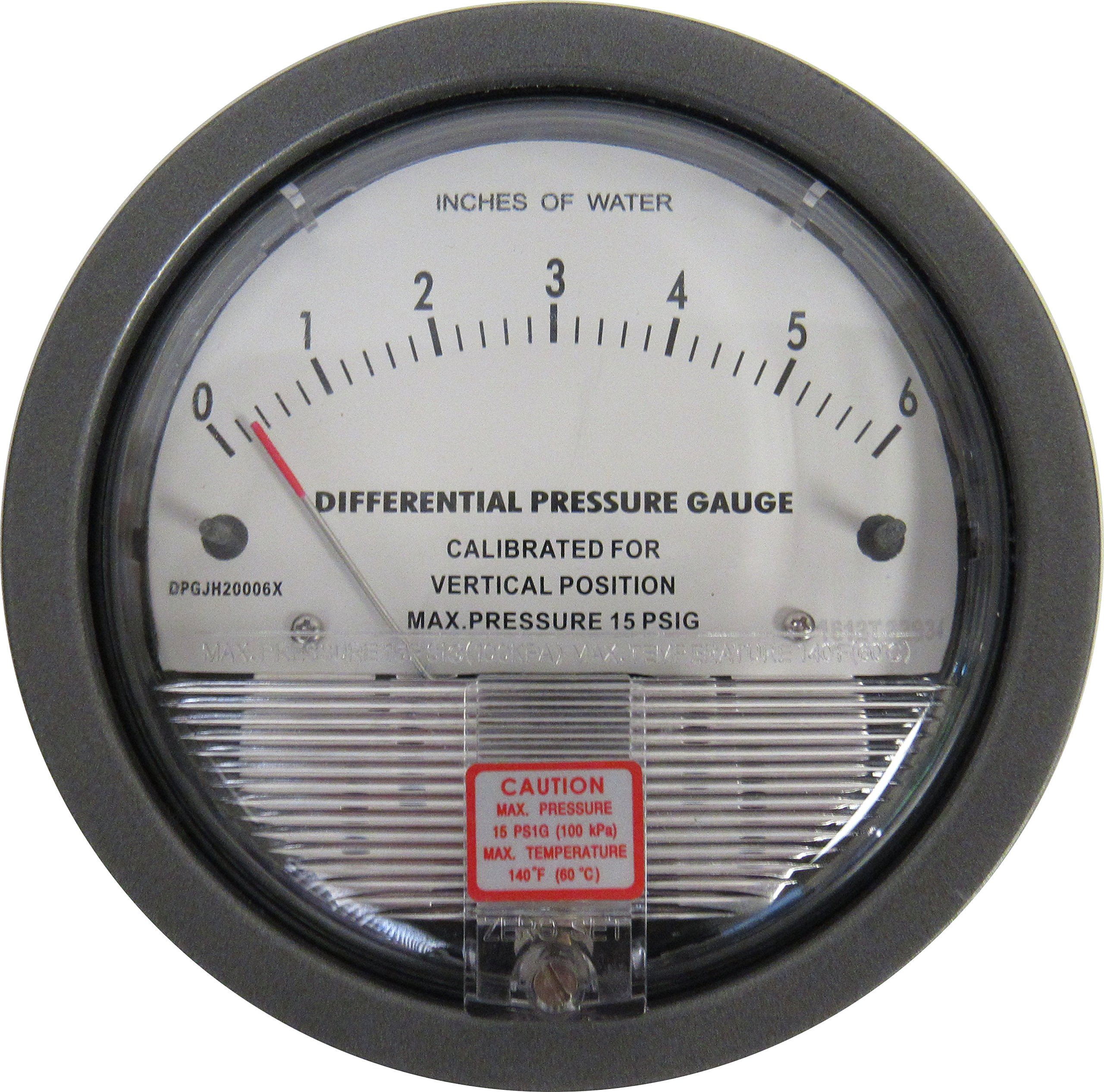 Differential Pressure Gauge 0-6