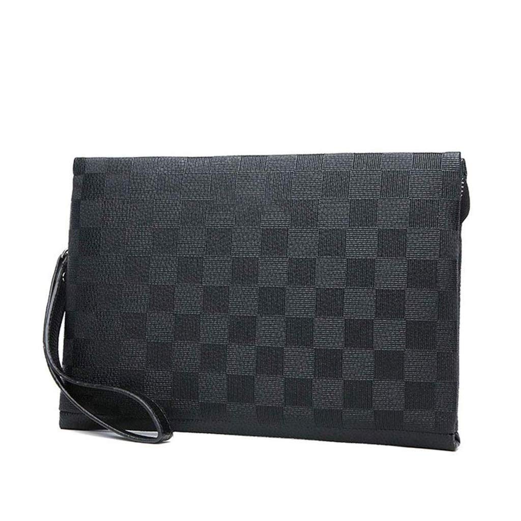 Premium Leather Handheld Envelope Clutch Bag for Men - Slim Underarm Briefcase & Luxury Wallet Organizer - Perfect for Business Meetings, Travel & Formal Events