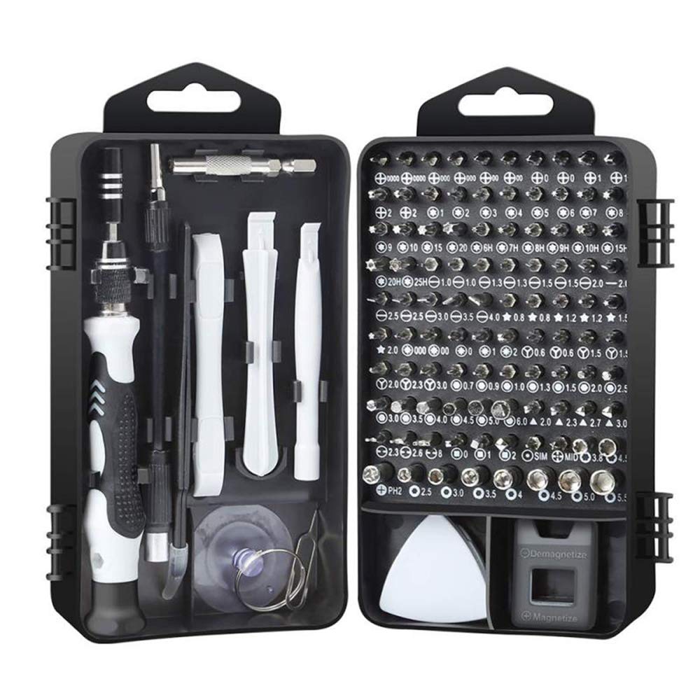 BIU 115 in 1 Magnetic Precision Screwdriver Set - Professional Repair Tool Kit with Extension Rod for Electronics, Computers, Phones & Gaming Consoles - Perfect for PC, MacBook, iPhone, PS4 Maintenance & DIY Repairs