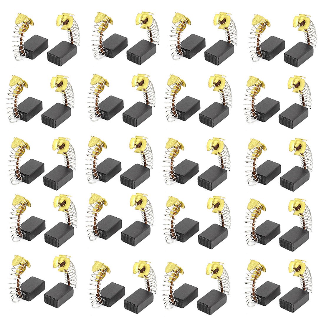 High-Quality 16mm x 10mm x 6mm Carbon Brushes for Power Tools & Electric Motors - 20 Pairs - Perfect for Fan Motors, Drills, and DIY Repairs