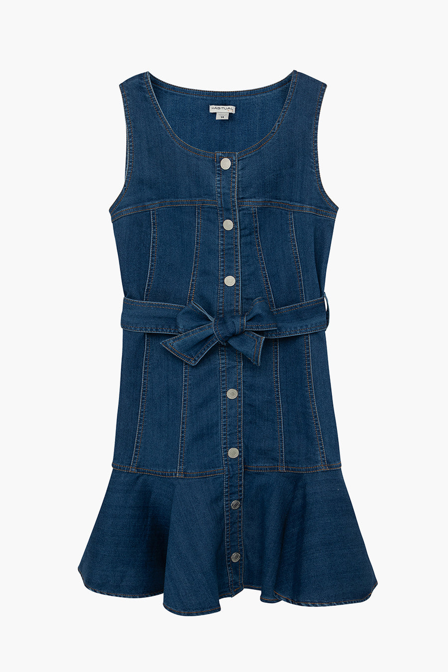 Girls Denim Ruffle Dress for Kids - Cute Casual Outfit for Playdates & School | Toddler & Baby Fashion