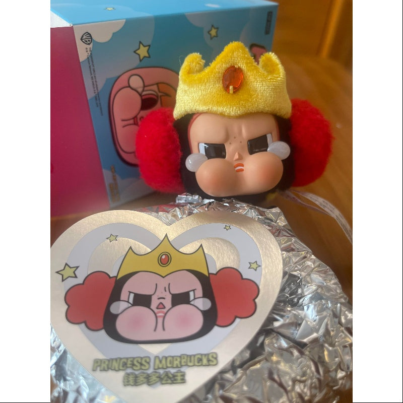 Powerpuff Girls Crybaby Vinyl Face Pendant Keychain - Secret Princess Morbucks Series | Cartoon Collectible for Backpacks, Bags & Keychains