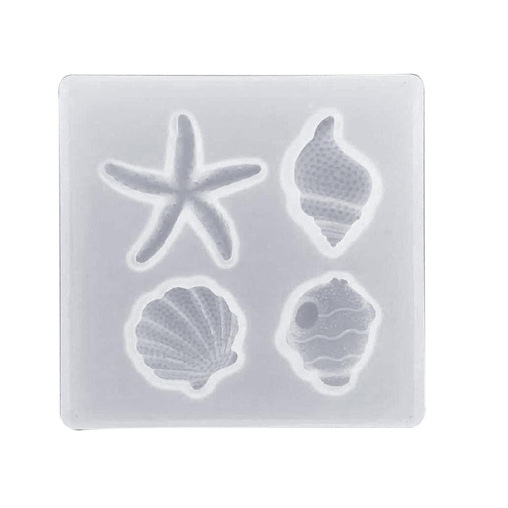 DIY Crystal UV Epoxy Resin Silicone Molds for Starfish Pendants, Keychains, Coasters & Ashtrays - Baking Molds for Cakes, Rectangle & Square Shapes - Perfect for Handmade Jewelry, Home Decor and Craft Projects