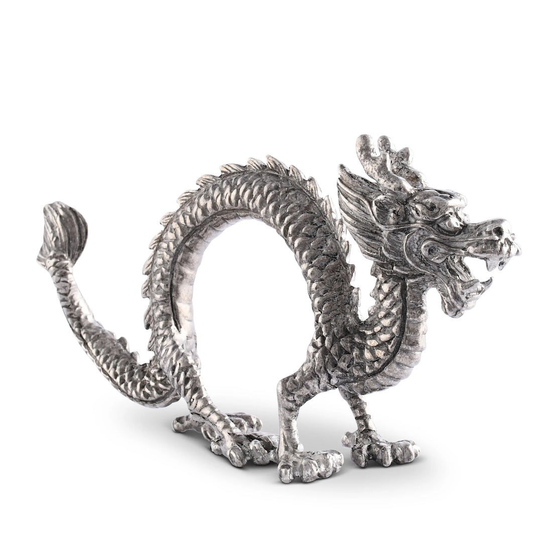 Dragon Napkin Ring - Elegant Tableware for Weddings, Holidays & Fine Dining | Unique Dragon Design Napkin Holder