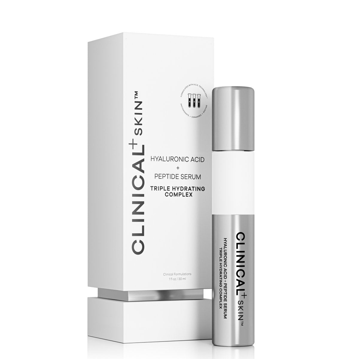 Best Hyaluronic Acid & Peptide Serum for Skin - Anti-Aging Facial Treatment, Deep Hydration & Wrinkle Reduction - Perfect for Daily Skincare Routine & Night Repair