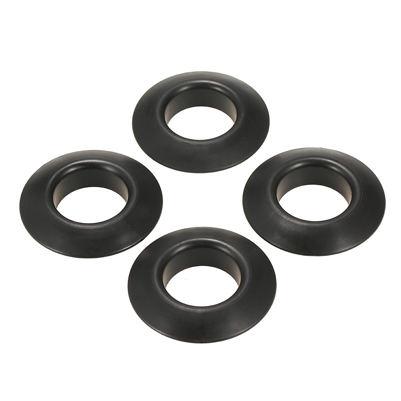 HYXITVCG 4 Pcs Kayak Paddle Drip Rings - Universal Waterproof Canoe Paddle Accessories, Durable Seawall Drip Guards for Kayaking - Perfect for Kayak, Canoe & Stand-Up Paddleboarding (Black)