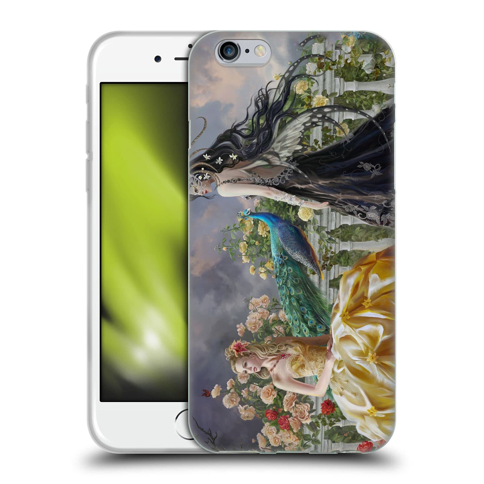 Officially Licensed Nene Thomas Gothic Peacock Women Soft Gel Case for Apple iPhone 6/6s - Stylish Protective Cover for Everyday Use & Special Occasions