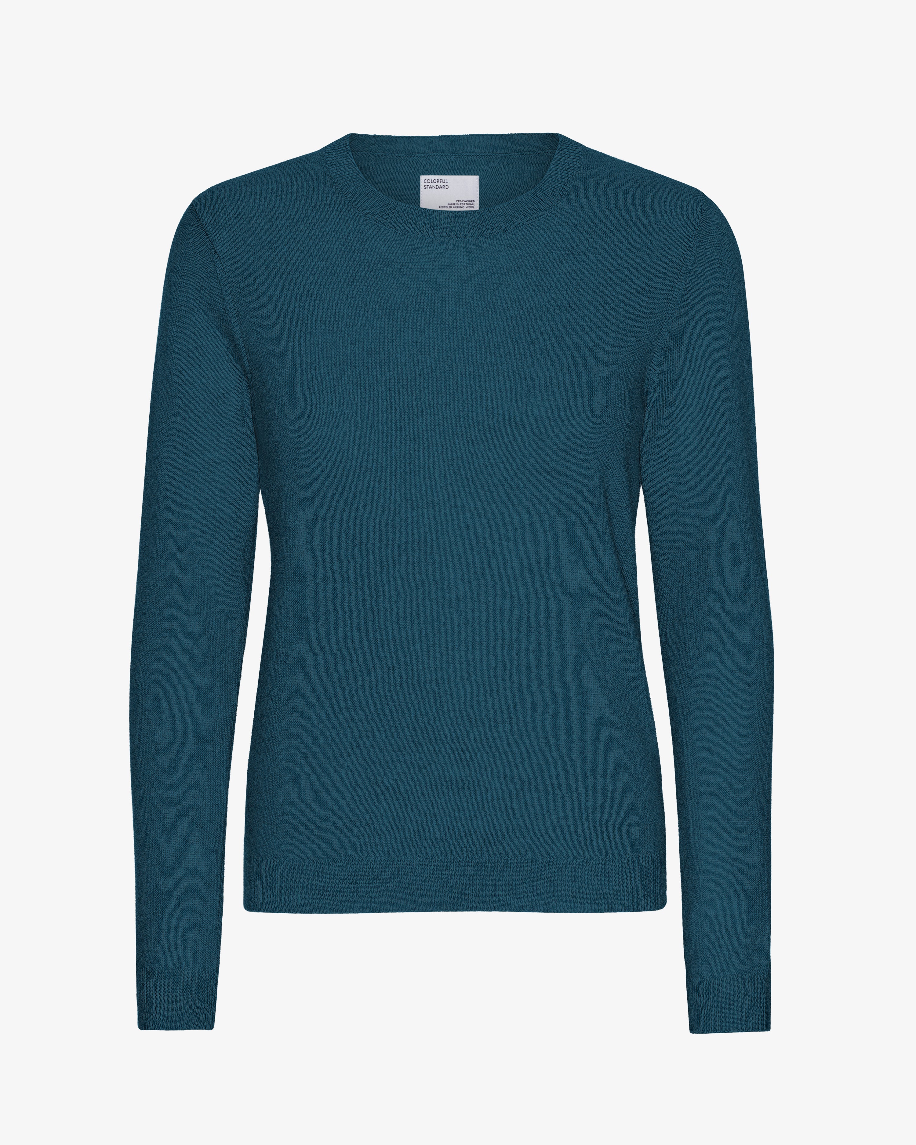 Women's Lightweight Merino Wool Crew Neck Sweater - Ocean Green | Soft & Breathable Winter Pullover for Casual Wear & Outdoor Activities