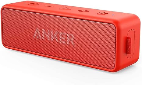 Anker Soundcore 2 Portable Bluetooth Speaker - 12W Powerful Sound, IPX7 Waterproof, 24H Playtime - Perfect for Outdoor, Beach, Pool Party & Travel