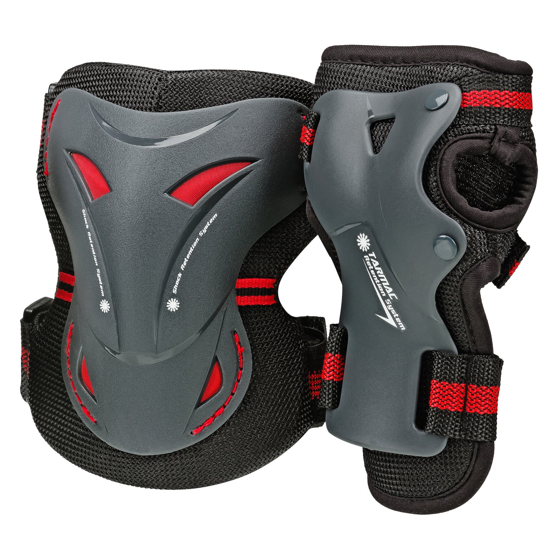 BoneShieldz Tarmac Protective Combo Pack - Durable Skateboard & Scooter Knee and Elbow Pads Set for Kids & Adults - Perfect for Skateboarding, Scootering, Rollerblading & Outdoor Sports Protection
