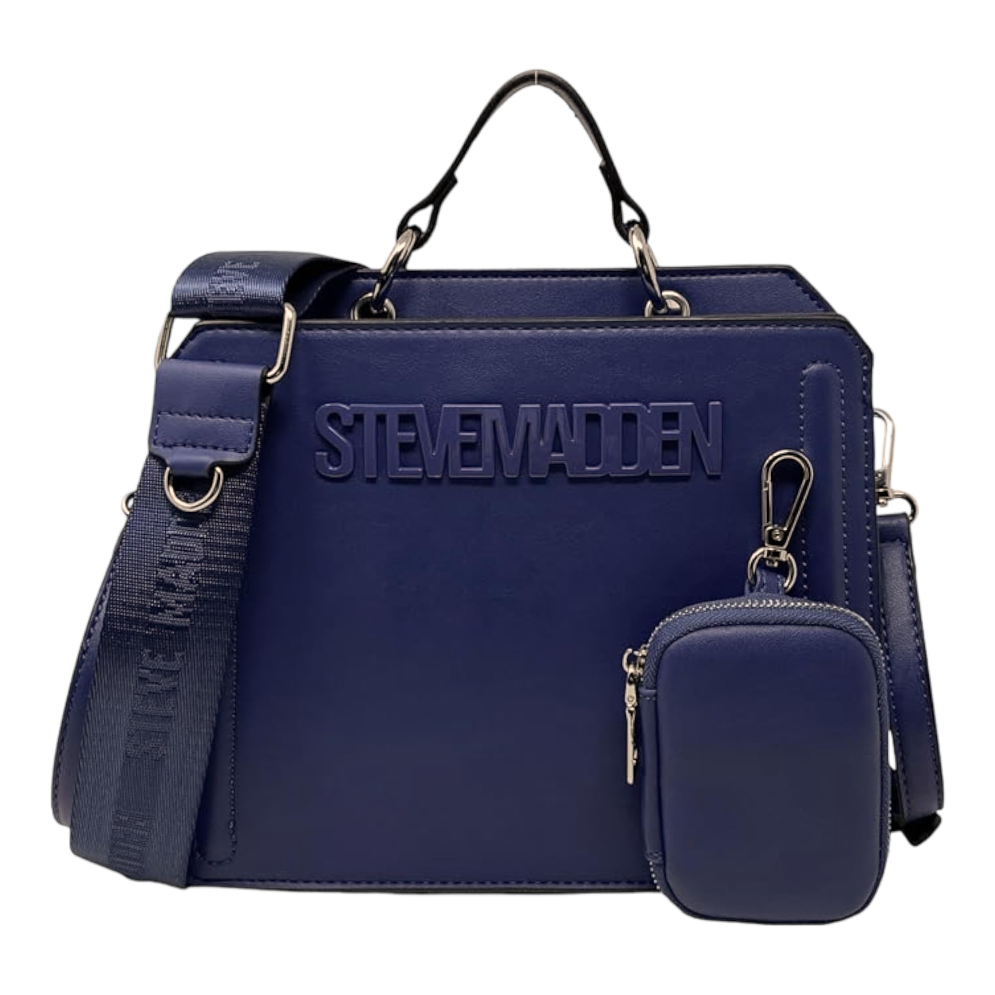 Steve Madden Bevelyn Convertible Crossbody Bag for Women - Stylish Leather Shoulder Purse with Adjustable Strap, Perfect for Work, Travel & Everyday Use