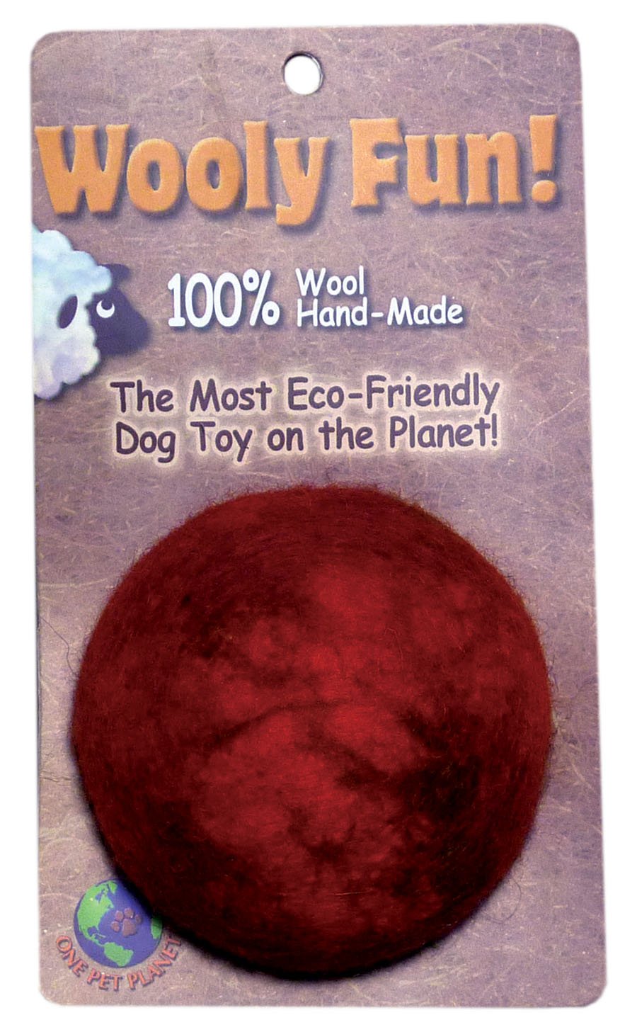 86004 2-Inch Wooly Fun Ball Dog Toy - Durable Chew Toy for Small & Medium Dogs, Interactive Play & Training - Perfect for Fetch, Tug-of-War & Indoor/Outdoor Playtime