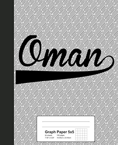 5x5 Graph Paper Notebook - Premium Grid Paper for Math, Engineering & Sketching | Ideal for Students, Architects & Artists | Weezag OMAN Graph Paper Notebook