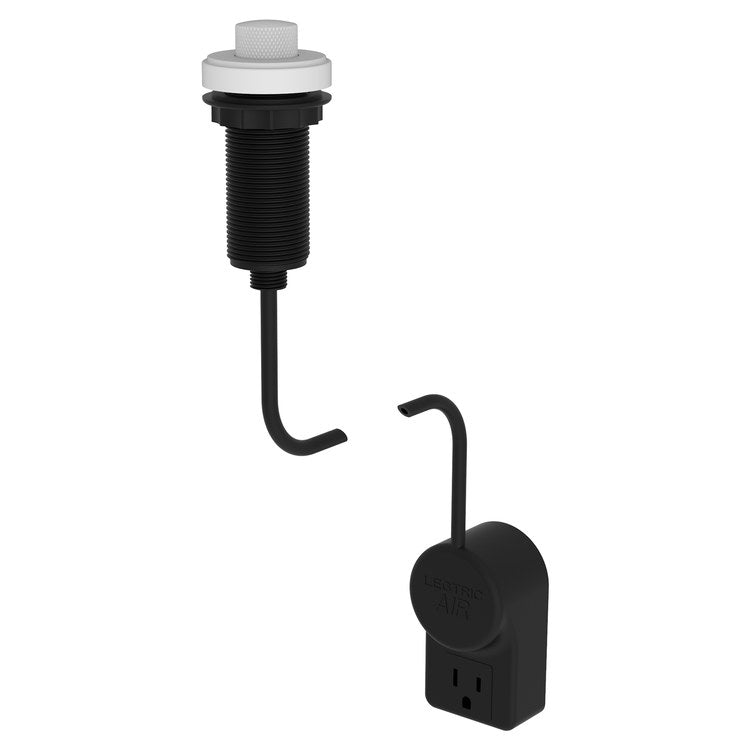 Air Switch for Garbage Disposal with Power Adapter - Matte White Brass Finish | Easy Touch-Free Operation for Kitchen Sink Waste Disposer | Perfect for Modern Home & Restaurant Use