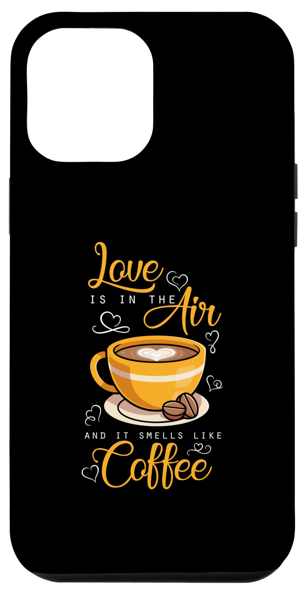 iPhone 12 Pro Max Case for Coffee Lovers - Premium Protective Phone Cover with Romantic Coffee Theme | Perfect Gift for Valentine's Day, Anniversary & Daily Use
