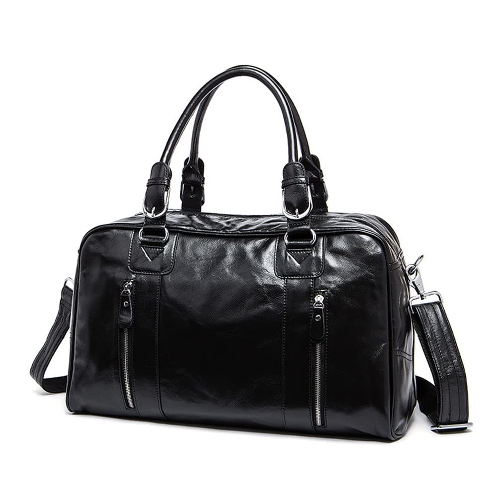 QZH Men's Messenger Bag Large Capacity Travel Shoulder Bag - 46 x 23 x 28cm Business Briefcase for Work, Commuting & Weekend Getaways - Durable Laptop Bag with Multiple Pockets for Office Professionals & College Students