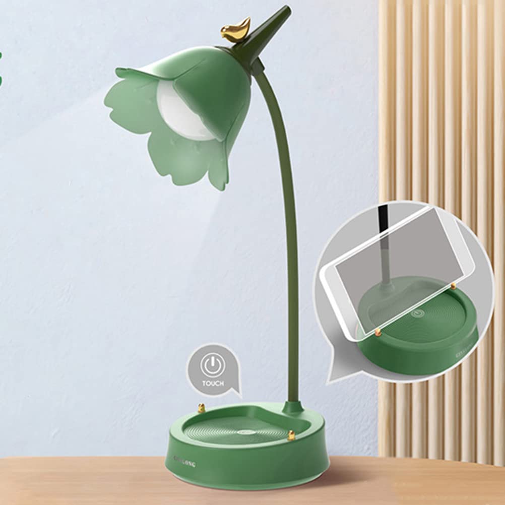 1Pc Flower LED Desk Lamp - Kawaii Cute Touch Sensor Table Lamp with 3 Color Modes & Stepless Dimming | Perfect for Bedroom, Office, Study Room & Gift Giving