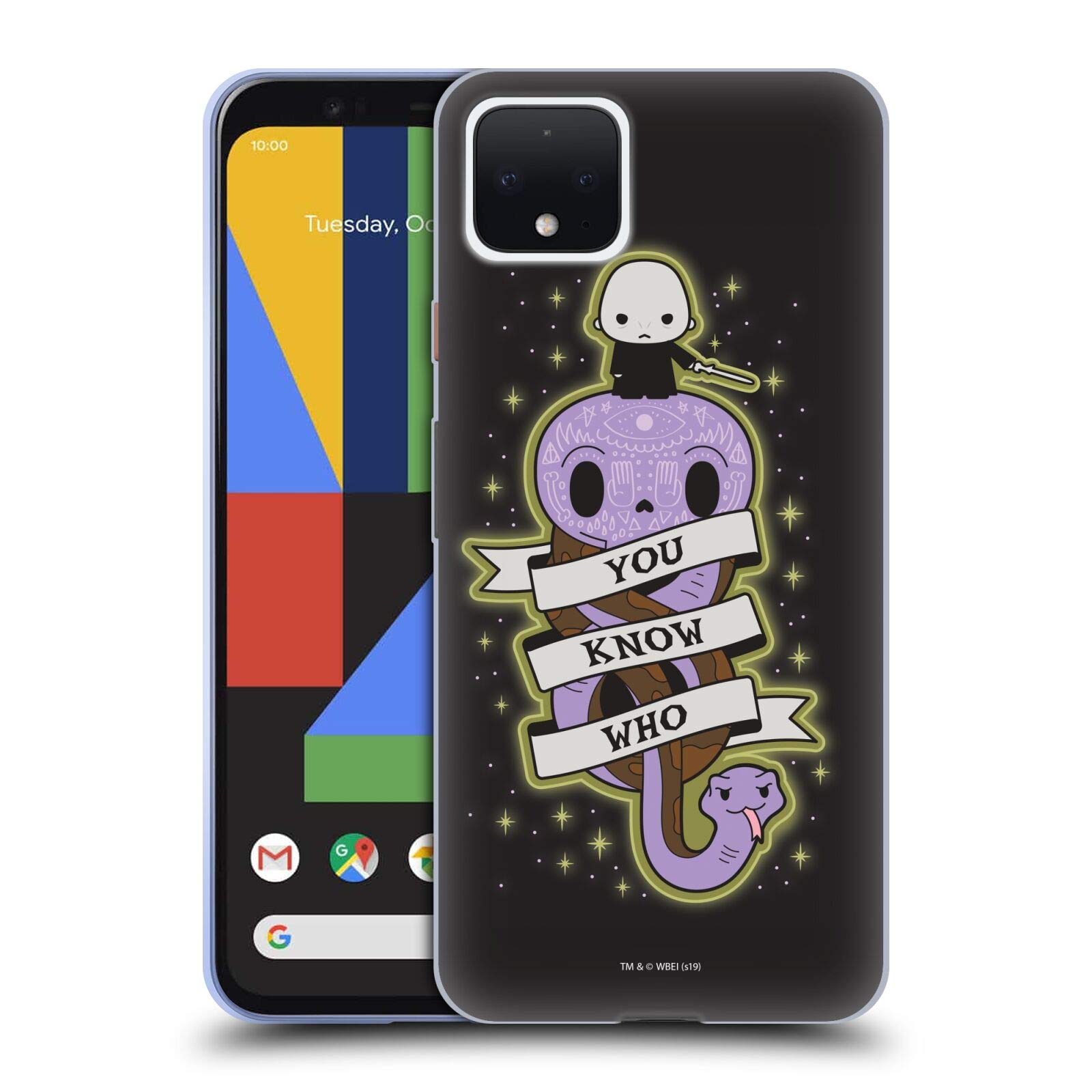 Harry Potter Voldemort Phone Case for Google Pixel 4 - Deathly Hallows Design for Fans