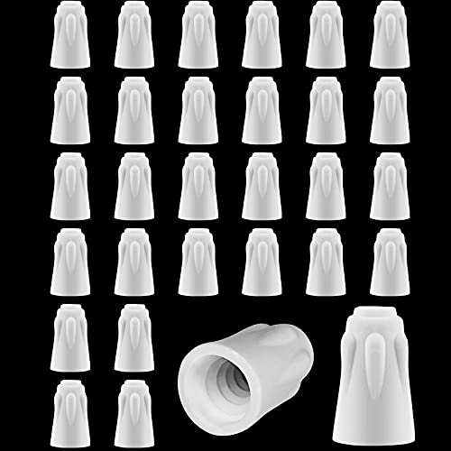36Pcs High Temperature Ceramic Wire Connectors - White Porcelain Wire Nuts for 18-8 AWG, Heat Resistant Twist Caps for Electrical Repairs | Ideal for Ovens, Furnaces & Industrial Wiring Applications